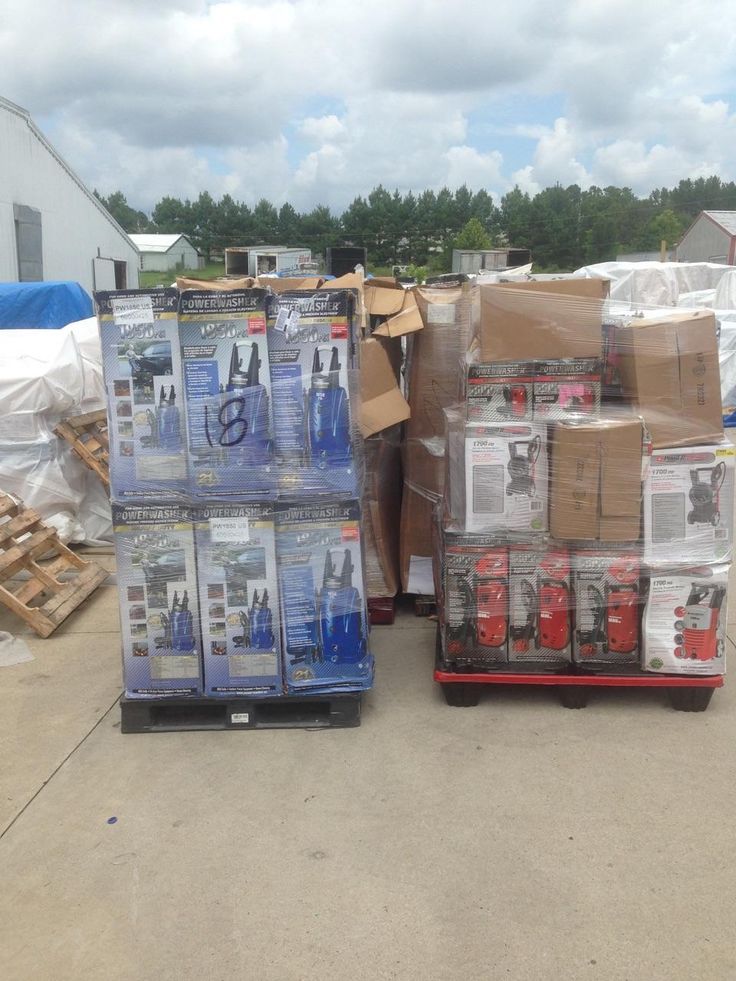 Truckload of liquidation pallets